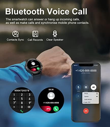 Siemorl Smart Watch За android iPhone, 1.32 Дисплеј Во Боја, 14-Дневно Траење На Батеријата, 19 Спортски Режими, Монитор За Отчукувањата