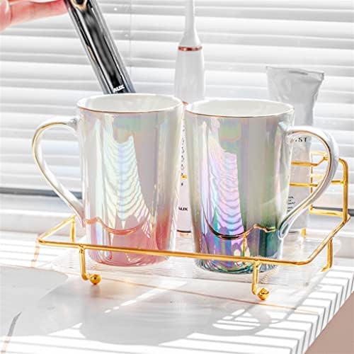 Uxzdx чаша за миење на устата дома двојка четкање чаша керамички миење чаша сет решетката за четки за заби