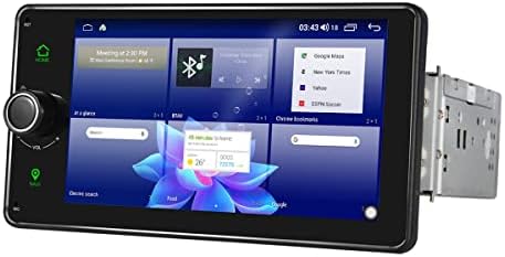 РАДОСТ Андроид 10 Радио 6.2 Инчен Дисплеј Еднократна ГПС Навигација Фм Радио Со Копче Физички Копчиња Поддршка Андроид Авто, Bluetooth Без Раце, Резервна Камера, AUX-in, 5g WiFi