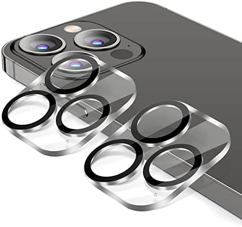 Meidom камера заштитна фолија компатибилен со iPhone 12 Pro max камера филм 2 парчиња, без пречки за флеш функција, анти-нула, HD транспарентност камера заштита