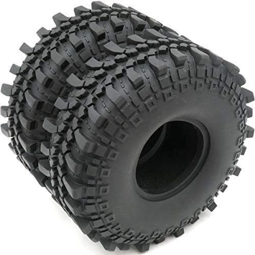 5 парчиња RC 2.2 Rock Crawler Mud Terrain Terres Super Grip меки гуми со мека пена Вметнете Висина: 145мм / 5,7inch