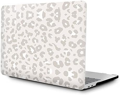 Мода симпатична кутија за печатење на леопард за MacBook Air 13,6 инчи 2022 издание најновиот A2681 тврд компјутер покритие жени девојки