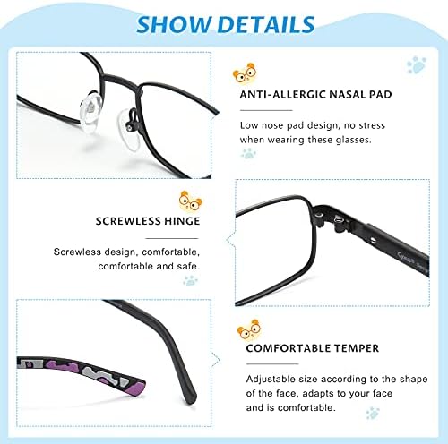 Цикс Сина Светлина Блокирање Очила Компјутерски Очила Тркалезна Очила Против Напрегање НА Очите УВ Филтер Блокирање Очила Рамка