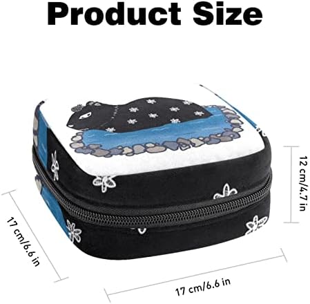 Ориекан санитарна торба за складирање на салфетка, преносна менструална подлога со патенти, торбичка за складирање на тампон за жени девојчиња,