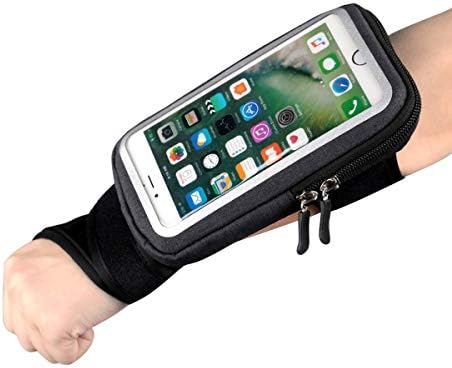 Држач на телефонски држач за ракавици на подлактицата на палецот, торбичка за возење на рачката, што работи со влечење со клучеви за iPhone 12 Pro/12/12 Mini/11/11 Pro/11 Pro Max Great за ?