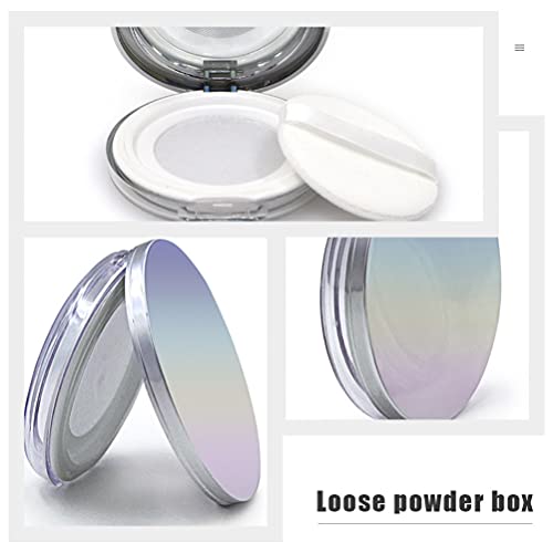 Beaupretty 2pcs лабава прашок Компактен кутија празен држач за полнење во прав Преносен мини козметички случај со огледало на