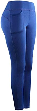 Продажба на дозвола за Акимпе! Activesенски хеланки за јога фитнес спортски спортски џебови активни панталони