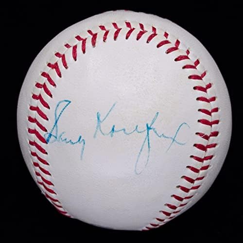 Гроздобер 1960 Сенди Куфакс Сингл Потпишан Бејзбол ЈСА ЛОА З90129 - Автограм Бејзбол