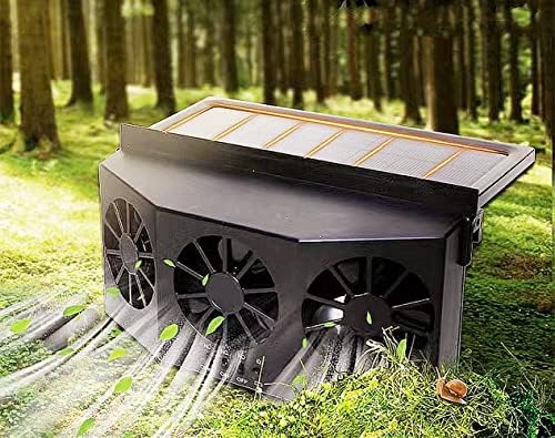 MyUoot Solar Car вентилатор автоматски вентилатор за вентилатор за автомобил, преносен заштеда на енергетски возила прозорец ладилник
