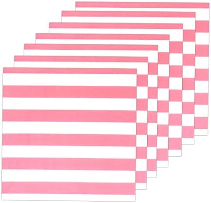 YouMewell за еднократна употреба Шеврон Полка точка Пинк хартија за ручек со салфетки 60 брои 13 x13