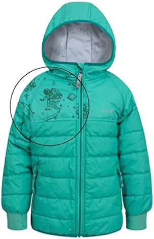 Терми деца Зимски палто, Девојки момчиња водоотпорна јакна со мафинати со магична шема