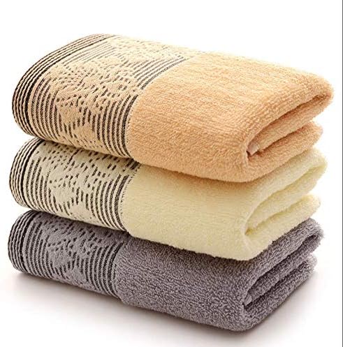 Крпи со рака за милја за бања [3 парчиња] Памучни крпи за коса, убавина, бањата, мека дебела голема чешлана крпа за памучни крпи за салони