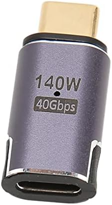 SANPYL 40GBPS USB C Магнетски адаптер, 24 PIN PD 140W Брзо полнење и трансфер на податоци, 8K HD видео -излезен тип Ц конектор,