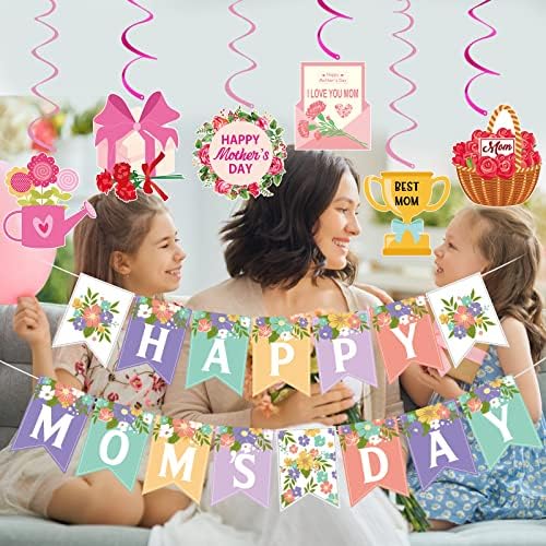Среќен Ден На Мајката Украси, Среќен Мајки Ден Банер И Денот На Мајката Виси Вител Украси Среќен Мајки Ден Знак Банер Украси