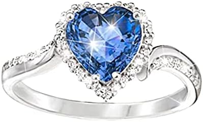 Дами прстен 5-11 циркон прстен во форма на круша во форма на круша, модна свадба за венчавки прстени и нараквици поставени за тинејџери