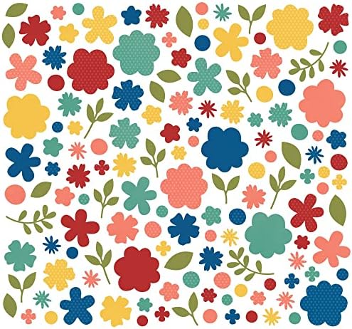 Боја Vibe Cardstock Flowers Bits & Pieces 143/Pkg-Blows