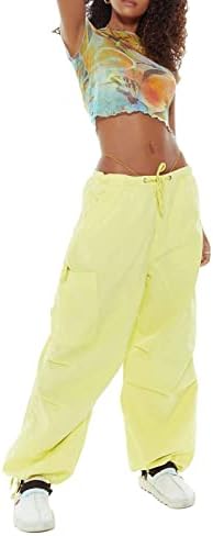Bddviqnn женски меки карго панталони џебови плус големина лето обични баги јога панталони плус големина џогери за жени салата за