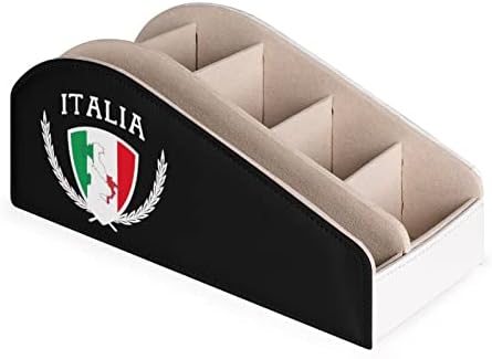 Италија Италија Италијански држач за далечински управувач со знаме на мапа PU кожена кутија за складирање кутија за домашна десктоп