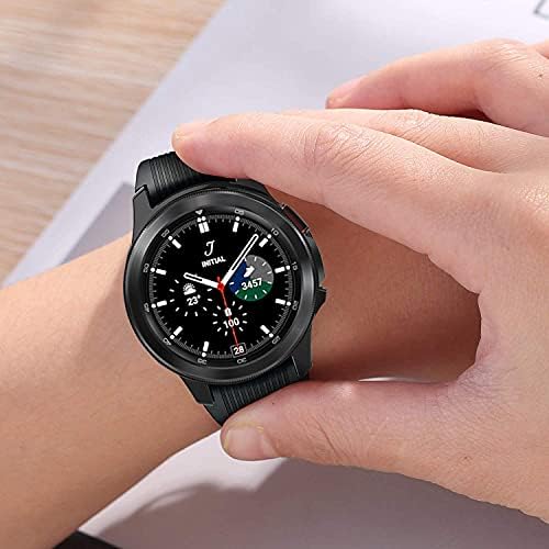 АПБАНДС СЛУЧАЈ Компатибилен за Samsung Galaxy Watch 4 44mm 40 mm Soft TPU обложена сета околу заштитната кутија за заштитните страни