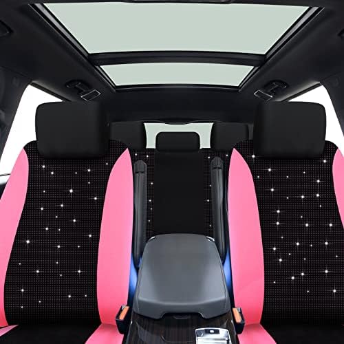Покривање на седиштето на автомобилот Целосно кадифено седиште за жени за жени што може да се дише целосно поставено седиште за возила, розова