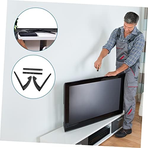 Whamvox 1 сет ТВ -база заграда прилагодлива лаптоп биро LCD монитор штанд десктоп ТВ -столб таблета ТВ -столб таблета ТВ база ТВ монтирање