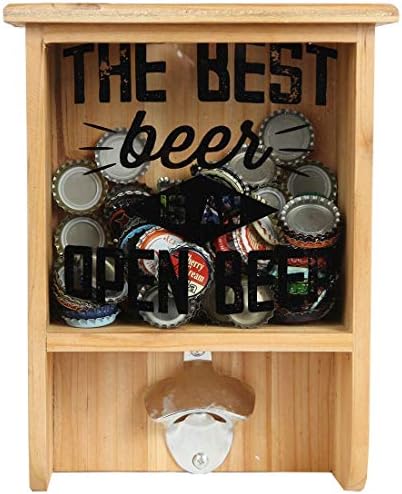 Отворач на шише со шише со пиво на Лили и држач за капа, кутија за сенка на пиво, го прави идеален подарок за lубител на пиво