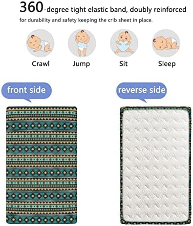 Тематска лента со теми опремени мини чаршафи, преносни мини креветчиња со меки и кревети за кревети за креветчиња за девојчиња или момче, 24