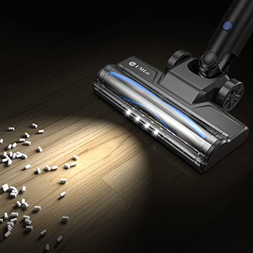 Умло S500 безжичен вакуум чистач моторизирана четка, флексибилна четка за подот со LED фарови, костум S500 Stick Vacuum
