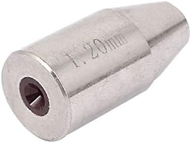 X-Dree 1.2mm dia 25mm Висина на окото за околи за шипка за око, сребрен тон (1,2мм DIA 25mm Водич за удирање на окото на окото сребрен тон
