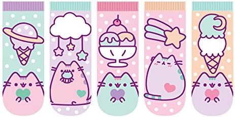 Пушин Чорапи За Глуждот На Мачката-Дизајни На Сладолед Полка Точка - 5 Пара