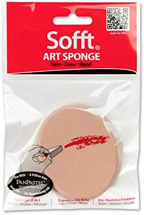 Алатка SOFFT 61041 Голем овален сунѓер за пастели за сликање на уметници во Панпастел