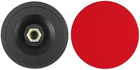 Flap Discs 4.5in Hook and Loop Backing Pad 2-Pack Backing Plates with M14×2 Thread for Power Buffer Polisher Angle Grinder Sander Grit Flap