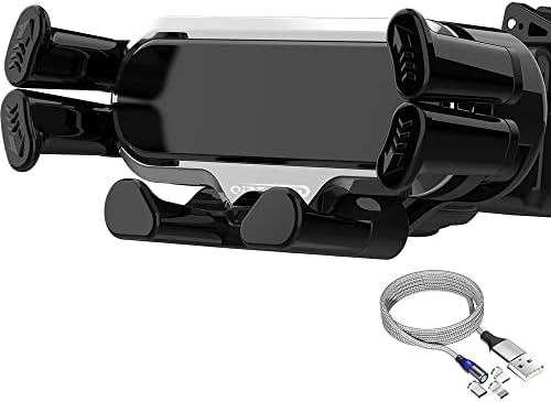 XTOTX Vent Телефон монтирање за автомобил, кабелски држач за кабел за магнетно полнење со 2 пакувања, држач за вентилатор за автомобили