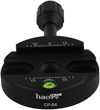 Адаптер за прицврстувач на копчето за завртки од 64мм завртка за брзо ослободување QR плоча камера Трипод топка со монопод топка глава вклопување