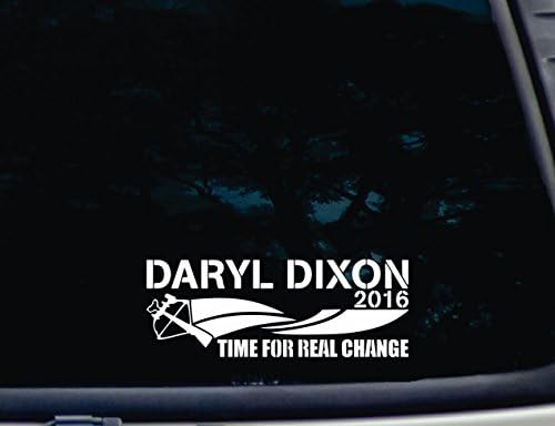 Дарил Диксон Време за реална промена - 8 x 3 умре винил декларација за прозорци, автомобили, камиони, кутии со алатки,