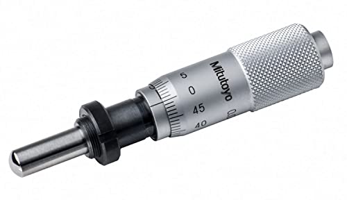 Mitutoyo 149-131 Micrometer Head, вретено со карбид-врзан, опсег од 0-15мм, дипломирање од 0,01мм, +/- 0,002мм точност, обичен ламб,