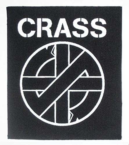 Crass Patch - Amebix Anarcho Anti Cimex Antisect Aus -Ratten Avskum Axkegrinder Black Flag Chaos uk Corust Devated Instict Dirt