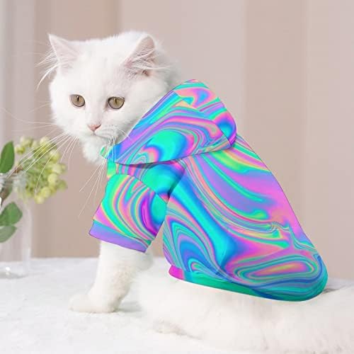 Психоделична трипи облека за миленичиња мода од домашно милениче џемпер за кучиња за мали кучиња со средни кучиња пуловер худи XL