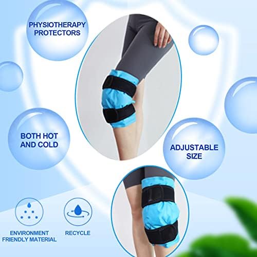 Обвитката со мраз на коленото, мразот за еднократно гел за болка во коленото, повреди, болка во бурзитис и оток, околу целото колено