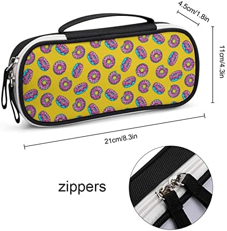 Цртан филм жолт крофна лежерна лаптоп ранец за рак на рак на рамото, патување со пакувања со џебови за мажи жени