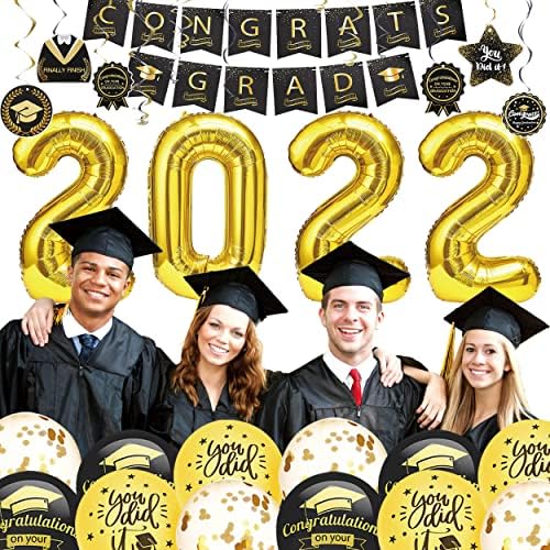Декорации за забави за дипломирање PCAVIN 2022 година, Управи за дипломирање, вклучително и честитки за здружение, висини вртења,