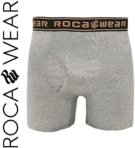 Кратки на боксерски боксери Rocawear, ладење микро модална долна облека, меки долна облека со лента со ознака без лента, 6 пакувања
