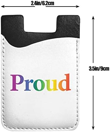 LGBT PRIDE17 Телефон назад Еластичен ракав за ракав за ракав Телефонски случај Кредитна картичка за чување на картички погодни за сите мобилни