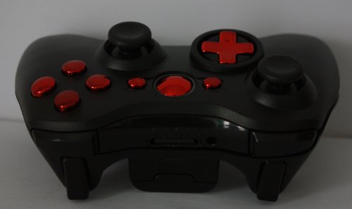 Прилагодено Хром Црвено &засилувач; црна Xbox 360 Домување Контролер Школка, нови Трансформирачки Школки