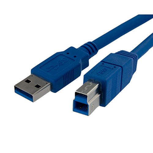 StarTech.com USB3SAB1M 1 m SUPERSPEED USB 3.0 Кабел а ДО Б, M/M, USB 3.0 а До Б Кабел, 1X USB 3.0 А, 1X USB 3.0 Б, 1 m