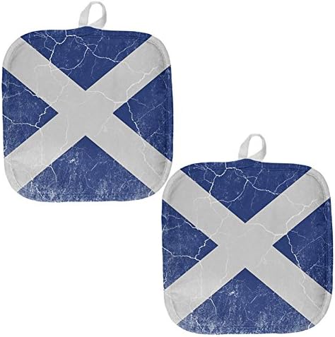 Старо слава Шкотско знаме потресена гранџ Шкотска низ целата држач за тенџере повеќе стандардна една големина