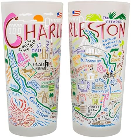 Катстудио Чарлстон Чаша За Пиење | Уметнички Дела Инспирирани Од Географија Отпечатени На Матирана Чаша