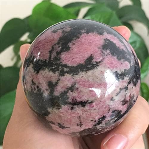 Esbant 65mm-70mm природен родонит кварц сфера розова кристална топка камен 1 парчиња погоден за декорација на мебел домаќинство