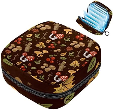Диви печурки за гаќички менструални влошки тампон и повеќе, торба со мал период за туристичка канцеларија за чанти