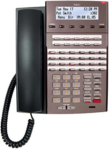 NEC 1090021 - NEC DSX 34B дисплеј телефон со звучник и задно осветлување, црно